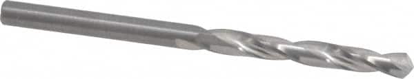 Onsrud - 5/32" 118° Solid Carbide Jobber Drill - Bright Finish, Right Hand Cut, Spiral Flute, Straight Shank, 2-1/2" OAL, Faceted Point - Americas Industrial Supply