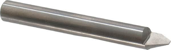 Onsrud - 60° Incl Angle, 1/4" Shank Diam, 2" OAL, 0.09" Cut Diam, Conical Engraving Cutter - 1/2" LOC, 0.09" Tip Diam, 1 Flute, Right Hand Cut, Solid Carbide, Uncoated - Americas Industrial Supply