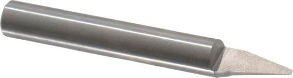 Onsrud - 30° Incl Angle, 1/4" Shank Diam, 1-1/2" OAL, 0.06" Cut Diam, Conical Engraving Cutter - 1/2" LOC, 0.06" Tip Diam, 1 Flute, Right Hand Cut, Solid Carbide, AlTiN Finish - Americas Industrial Supply