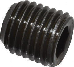 Value Collection - 1/16-27, 5/16" OAL, Alloy Steel Socket Pressure Plug - Uncoated, 3/4" Taper per Foot, 5/32" Hex Key - Americas Industrial Supply