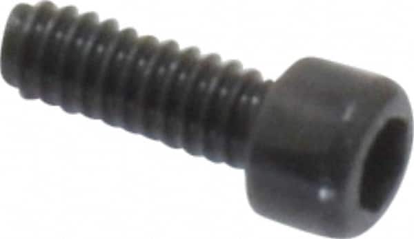 Value Collection - #0-80 UNF Hex Socket Drive, Socket Cap Screw - Alloy Steel, Black Oxide Finish, Fully Threaded, 3/16" Length Under Head - Americas Industrial Supply