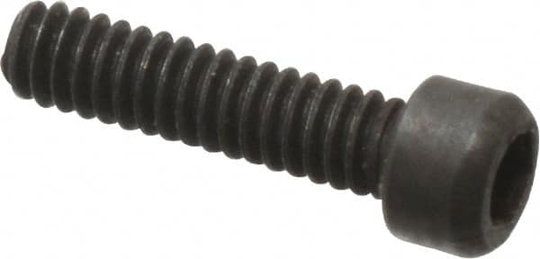 Value Collection - #0-80 UNF Hex Socket Drive, Socket Cap Screw - Alloy Steel, Black Oxide Finish, Fully Threaded, 1/4" Length Under Head - Americas Industrial Supply