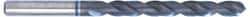 Accupro - 3.3mm 120° Cobalt Jobber Drill - TiAlN Finish, Right Hand Cut, Spiral Flute, Straight Shank, 65mm OAL, Split Point - Americas Industrial Supply