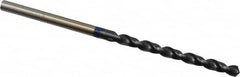 Accupro - #36 120° Cobalt Jobber Drill - TiAlN Finish, Right Hand Cut, Spiral Flute, Straight Shank, 61mm OAL, Split Point - Americas Industrial Supply