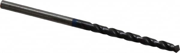 Accupro - #34 120° Cobalt Jobber Drill - TiAlN Finish, Right Hand Cut, Spiral Flute, Straight Shank, 61mm OAL, Split Point - Americas Industrial Supply