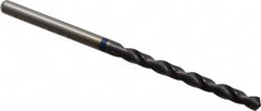 Accupro - #30 120° Cobalt Jobber Drill - TiAlN Finish, Right Hand Cut, Spiral Flute, Straight Shank, 65mm OAL, Split Point - Americas Industrial Supply