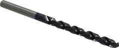 Accupro - #8 120° Cobalt Jobber Drill - TiAlN Finish, Right Hand Cut, Spiral Flute, Straight Shank, 86mm OAL, Split Point - Americas Industrial Supply