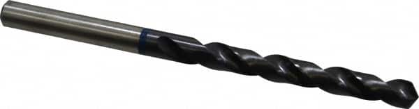 Accupro - Letter F 120° Cobalt Jobber Drill - TiAlN Finish, Right Hand Cut, Spiral Flute, Straight Shank, 101mm OAL, Faceted Point - Americas Industrial Supply