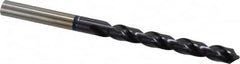 Accupro - 9/32" 120° Cobalt Jobber Drill - TiAlN Finish, Right Hand Cut, Spiral Flute, Straight Shank, 109mm OAL, Faceted Point - Americas Industrial Supply