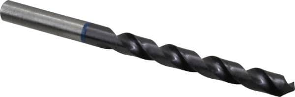 Accupro - 8mm 120° Cobalt Jobber Drill - TiAlN Finish, Right Hand Cut, Spiral Flute, Straight Shank, 117mm OAL, Faceted Point - Americas Industrial Supply
