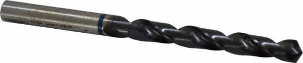 Accupro - 21/64" 120° Cobalt Jobber Drill - TiAlN Finish, Right Hand Cut, Spiral Flute, Straight Shank, 117mm OAL, Faceted Point - Americas Industrial Supply