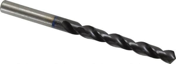 Accupro - 23/64" 120° Cobalt Jobber Drill - TiAlN Finish, Right Hand Cut, Spiral Flute, Straight Shank, 125mm OAL, Faceted Point - Americas Industrial Supply