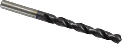 Accupro - 23/64" 120° Cobalt Jobber Drill - TiAlN Finish, Right Hand Cut, Spiral Flute, Straight Shank, 125mm OAL, Faceted Point - Americas Industrial Supply