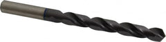 Accupro - 15/32" 120° Cobalt Jobber Drill - TiAlN Finish, Right Hand Cut, Spiral Flute, Straight Shank, 151mm OAL, Faceted Point - Americas Industrial Supply