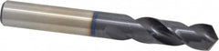 Accupro - 1/2" 120° Spiral Flute Cobalt Screw Machine Drill Bit - TiAlN Finish, Right Hand Cut, 51mm Flute Length, 102mm OAL, Faceted Point, Straight Shank - Americas Industrial Supply