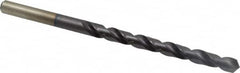 Accupro - 7/16", 118° Point, Spiral Flute, Vanadium High Speed Steel Taper Length Drill Bit - TiAlN Finish, 128mm Flute Length, 195mm OAL - Americas Industrial Supply