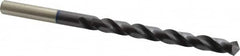 Accupro - 31/64", 118° Point, Spiral Flute, Vanadium High Speed Steel Taper Length Drill Bit - TiAlN Finish, 134mm Flute Length, 205mm OAL - Americas Industrial Supply