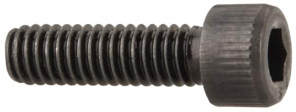 Value Collection - #6-40 UNF Hex Socket Drive, Socket Cap Screw - Alloy Steel, Black Oxide Finish, Fully Threaded, 1/2" Length Under Head - Americas Industrial Supply