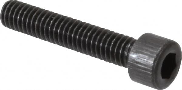 Value Collection - #6-40 UNF Hex Socket Drive, Socket Cap Screw - Alloy Steel, Black Oxide Finish, Fully Threaded, 3/4" Length Under Head - Americas Industrial Supply