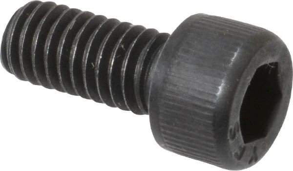 Value Collection - #8-36 UNF Hex Socket Drive, Socket Cap Screw - Alloy Steel, Black Oxide Finish, Fully Threaded, 3/8" Length Under Head - Americas Industrial Supply