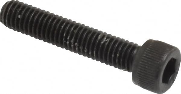 Value Collection - #10-32 UNF Hex Socket Drive, Socket Cap Screw - Alloy Steel, Black Oxide Finish, Fully Threaded, 1" Length Under Head - Americas Industrial Supply