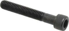Value Collection - #10-32 UNF Hex Socket Drive, Socket Cap Screw - Alloy Steel, Black Oxide Finish, Partially Threaded, 1-1/4" Length Under Head - Americas Industrial Supply