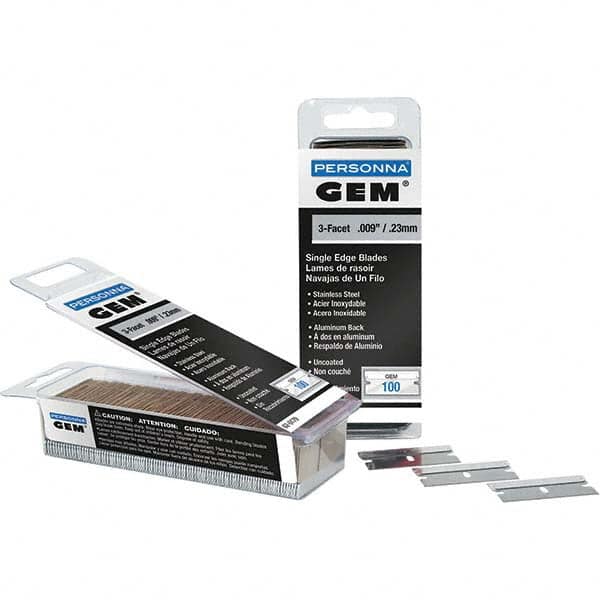 GEM - 1-1/2" Stainless Steel Single Edge Blade - Americas Industrial Supply