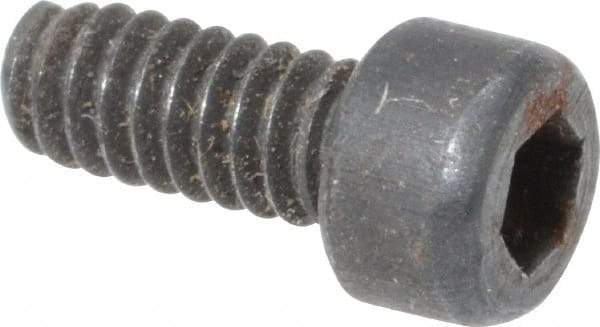 Value Collection - #3-48 UNC Hex Socket Drive, Socket Cap Screw - Alloy Steel, Black Oxide Finish, Fully Threaded, 1/4" Length Under Head - Americas Industrial Supply