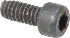 Value Collection - #3-48 UNC Hex Socket Drive, Socket Cap Screw - Alloy Steel, Black Oxide Finish, Fully Threaded, 1/4" Length Under Head - Americas Industrial Supply