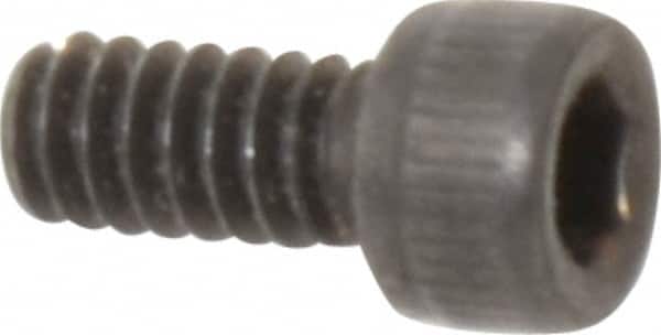 Value Collection - #4-40 UNC Hex Socket Drive, Socket Cap Screw - Alloy Steel, Black Oxide Finish, Fully Threaded, 1/4" Length Under Head - Americas Industrial Supply
