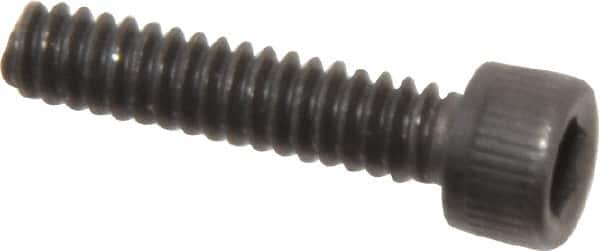 Value Collection - #4-40 UNC Hex Socket Drive, Socket Cap Screw - Alloy Steel, Black Oxide Finish, Fully Threaded, 1/2" Length Under Head - Americas Industrial Supply