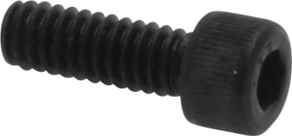 Value Collection - #5-40 UNC Hex Socket Drive, Socket Cap Screw - Alloy Steel, Black Oxide Finish, Fully Threaded, 3/8" Length Under Head - Americas Industrial Supply