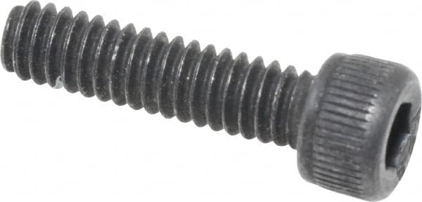 Value Collection - #5-40 UNC Hex Socket Drive, Socket Cap Screw - Alloy Steel, Black Oxide Finish, Fully Threaded, 1/2" Length Under Head - Americas Industrial Supply