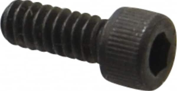 Value Collection - #6-32 UNC Hex Socket Drive, Socket Cap Screw - Alloy Steel, Black Oxide Finish, Fully Threaded, 3/8" Length Under Head - Americas Industrial Supply