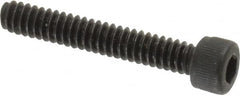 Value Collection - #6-32 UNC Hex Socket Drive, Socket Cap Screw - Alloy Steel, Black Oxide Finish, Fully Threaded, 7/8" Length Under Head - Americas Industrial Supply