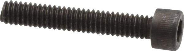 Value Collection - #8-32 UNC Hex Socket Drive, Socket Cap Screw - Alloy Steel, Black Oxide Finish, Fully Threaded, 1" Length Under Head - Americas Industrial Supply