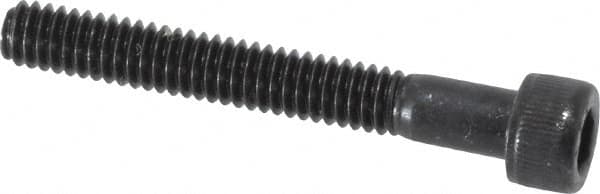 Value Collection - #8-32 UNC Hex Socket Drive, Socket Cap Screw - Alloy Steel, Black Oxide Finish, Fully Threaded, 1-1/4" Length Under Head - Americas Industrial Supply