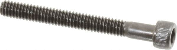 Value Collection - #8-32 UNC Hex Socket Drive, Socket Cap Screw - Alloy Steel, Black Oxide Finish, Partially Threaded, 1-1/2" Length Under Head - Americas Industrial Supply