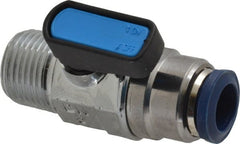 Aignep USA - 3/8" Pipe, 3/8 Thread, Full Port, Brass Standard Ball Valve - Americas Industrial Supply