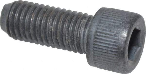 Value Collection - 1/4-28 UNF Hex Socket Drive, Socket Cap Screw - Alloy Steel, Black Oxide Finish, Fully Threaded, 5/8" Length Under Head - Americas Industrial Supply