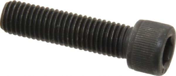 Value Collection - 1/4-28 UNF Hex Socket Drive, Socket Cap Screw - Alloy Steel, Black Oxide Finish, Fully Threaded, 1" Length Under Head - Americas Industrial Supply