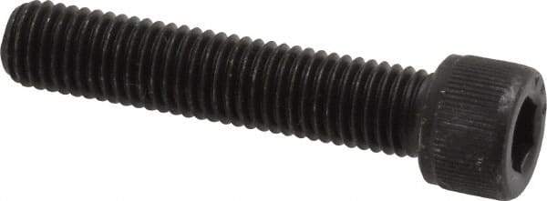 Value Collection - 1/4-28 UNF Hex Socket Drive, Socket Cap Screw - Alloy Steel, Black Oxide Finish, Fully Threaded, 1-1/4" Length Under Head - Americas Industrial Supply