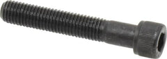 Value Collection - 1/4-28 UNF Hex Socket Drive, Socket Cap Screw - Alloy Steel, Black Oxide Finish, Partially Threaded, 1-1/2" Length Under Head - Americas Industrial Supply