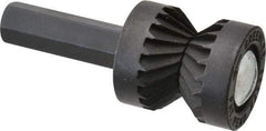 Greenlee - 13/16" Cut Diam, 3/8" Shank Diam, Cylinder Head Double Cut Burr - Flat End, 1/2" LOC, 1-3/8" OAL - Americas Industrial Supply