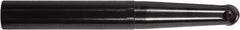 Millstar - 1-1/4" Cut Diam, 8" Max Depth of Cut, 1-1/2" Shank Diam, 9" OAL, Indexable Ball Nose End Mill - Straight Shank, SFTA Toolholder, MB, MBT, RBT Insert - Americas Industrial Supply