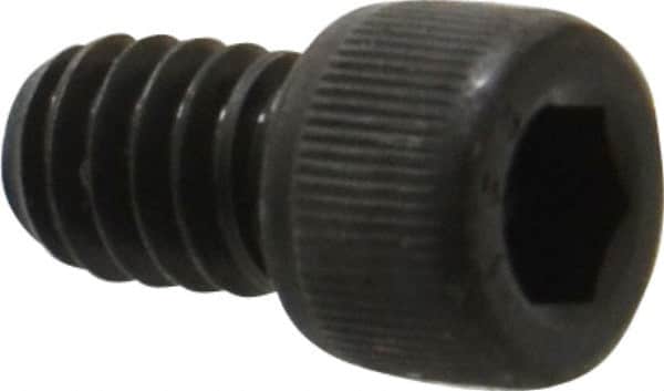 Value Collection - 1/4-20 UNC Hex Socket Drive, Socket Cap Screw - Alloy Steel, Black Oxide Finish, Fully Threaded, 3/8" Length Under Head - Americas Industrial Supply