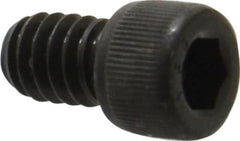 Value Collection - 1/4-20 UNC Hex Socket Drive, Socket Cap Screw - Alloy Steel, Black Oxide Finish, Fully Threaded, 3/8" Length Under Head - Americas Industrial Supply