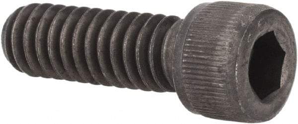 Value Collection - 1/4-20 UNC Hex Socket Drive, Socket Cap Screw - Alloy Steel, Black Oxide Finish, Fully Threaded, 3/4" Length Under Head - Americas Industrial Supply