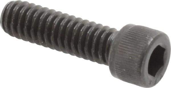 Value Collection - 1/4-20 UNC Hex Socket Drive, Socket Cap Screw - Alloy Steel, Black Oxide Finish, Fully Threaded, 7/8" Length Under Head - Americas Industrial Supply