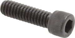Value Collection - 1/4-20 UNC Hex Socket Drive, Socket Cap Screw - Alloy Steel, Black Oxide Finish, Fully Threaded, 7/8" Length Under Head - Americas Industrial Supply